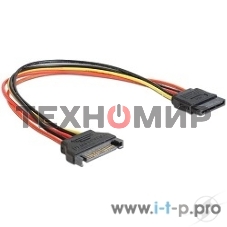 Удлинитель кабеля питания SATA Cablexpert CC-SATAMF-01, 15pin(M)/15pin(F), 30 см