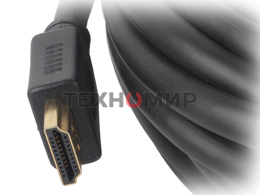 Кабель Cablexpert HDMI CC-HDMI4-7.5M, 19M/19M, v2.0, медь, позол.разъемы, экран, 7.5м, черный, пакет