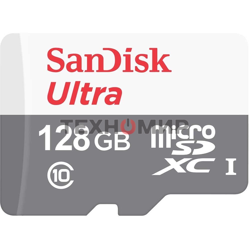 Флеш карта microSD 128Gb SanDisk microSDXC Class 10 Ultra UHS-I 100Mb/s