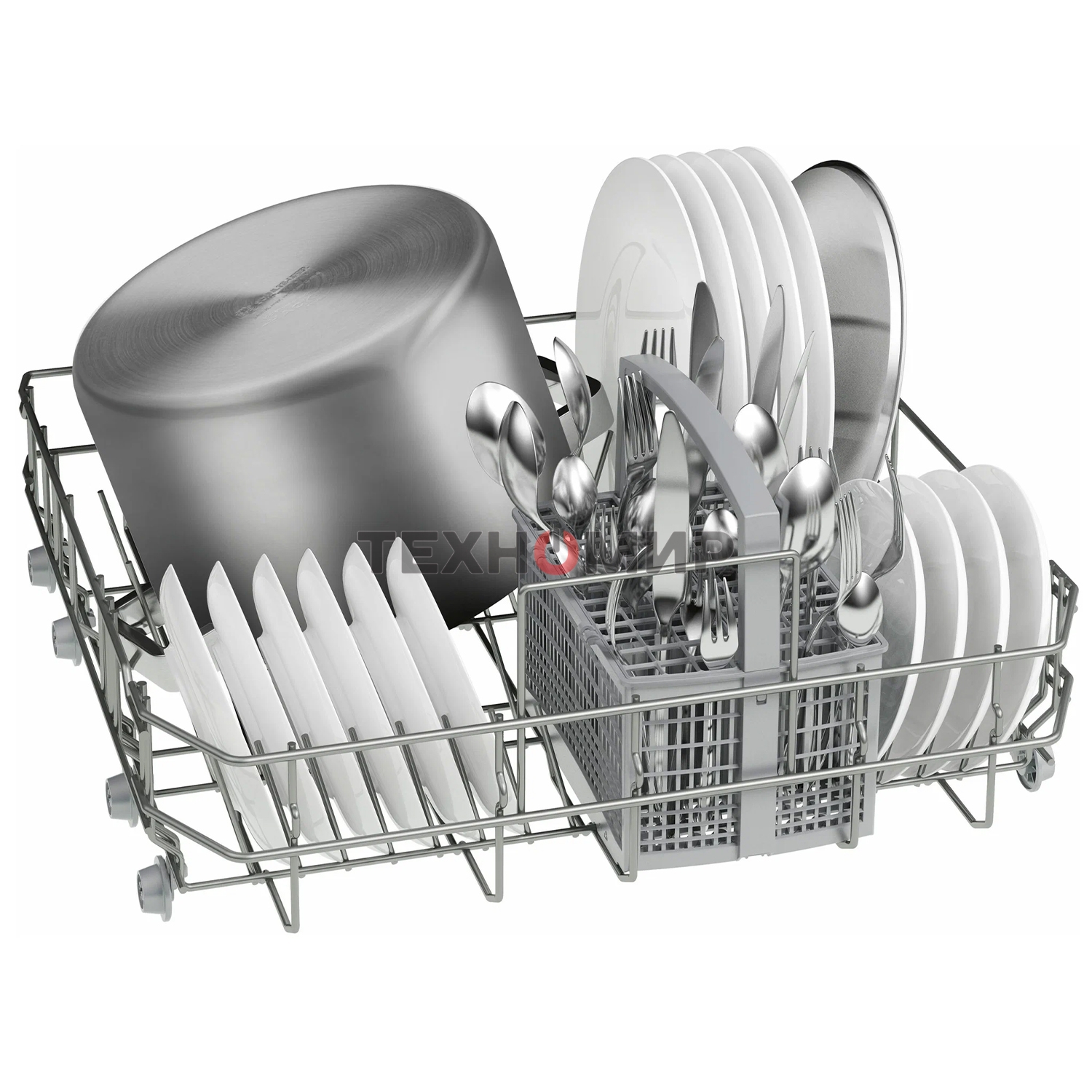 Посудомоечная машина Bosch SMS25AI05E, серебристый, 60 см, 12 компл., сушка конденсационная, 48 дБ, класс A++