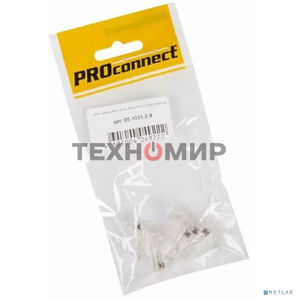 Разъем PROconnect RJ-45(8P8C) под витую пару, UTP, cat.5e (15 µ