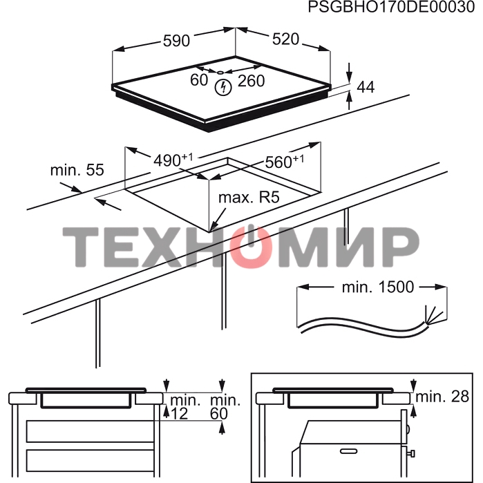 Индукционная варочная панель Electrolux LIL61434C