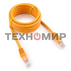 Патч-корд UTP Cablexpert cat.5e, 2м, литой, многожильный, оранжевый