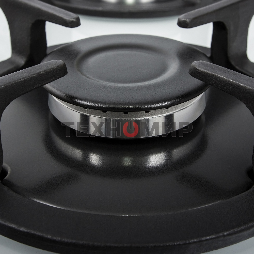 Газовая варочная панель Maunfeld EGHG.32.1CW/G, 2 конфорки, закаленное стекло, белый