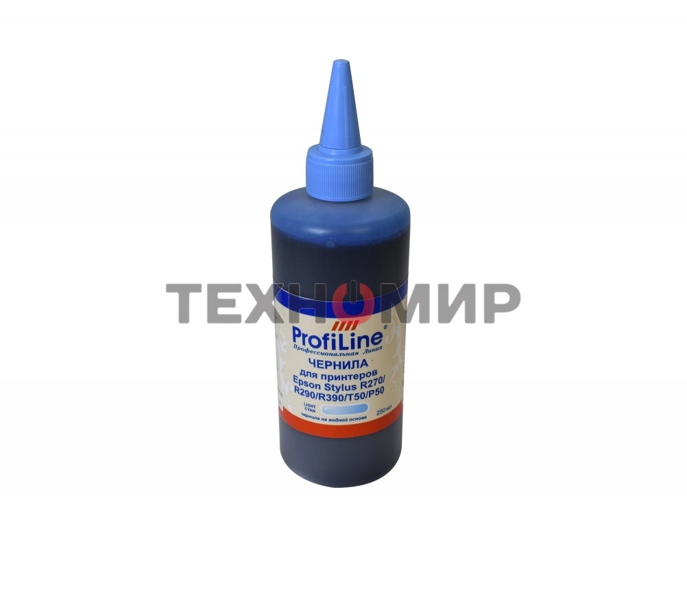 Чернила для принтеров Epson Stylus R270/R290/R390/T50/P50 Light Cyan 250 мл водн ProfiLine
