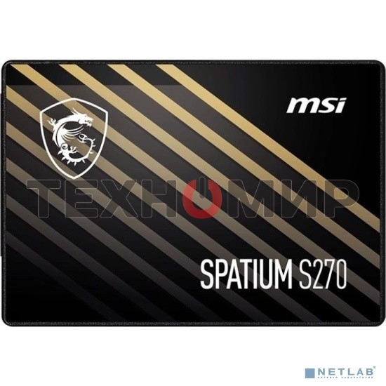 Накопитель SSD MSI SPATIUM S270, 240Gb, 2.5
