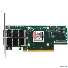 Сетевая карта Mellanox ConnectX-6 VPI adapter card, 100Gb/s (HDR100, EDR IB and 100GbE), dual-port QSFP56, PCIe3.0/4.0 x16, tall bracket