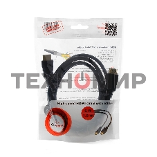 Кабель Cablexpert HDMI CC-HDMI4-6, 19M/19M, v2.0, медь, позол.разъемы, экран, 1.8м, черный, пакет