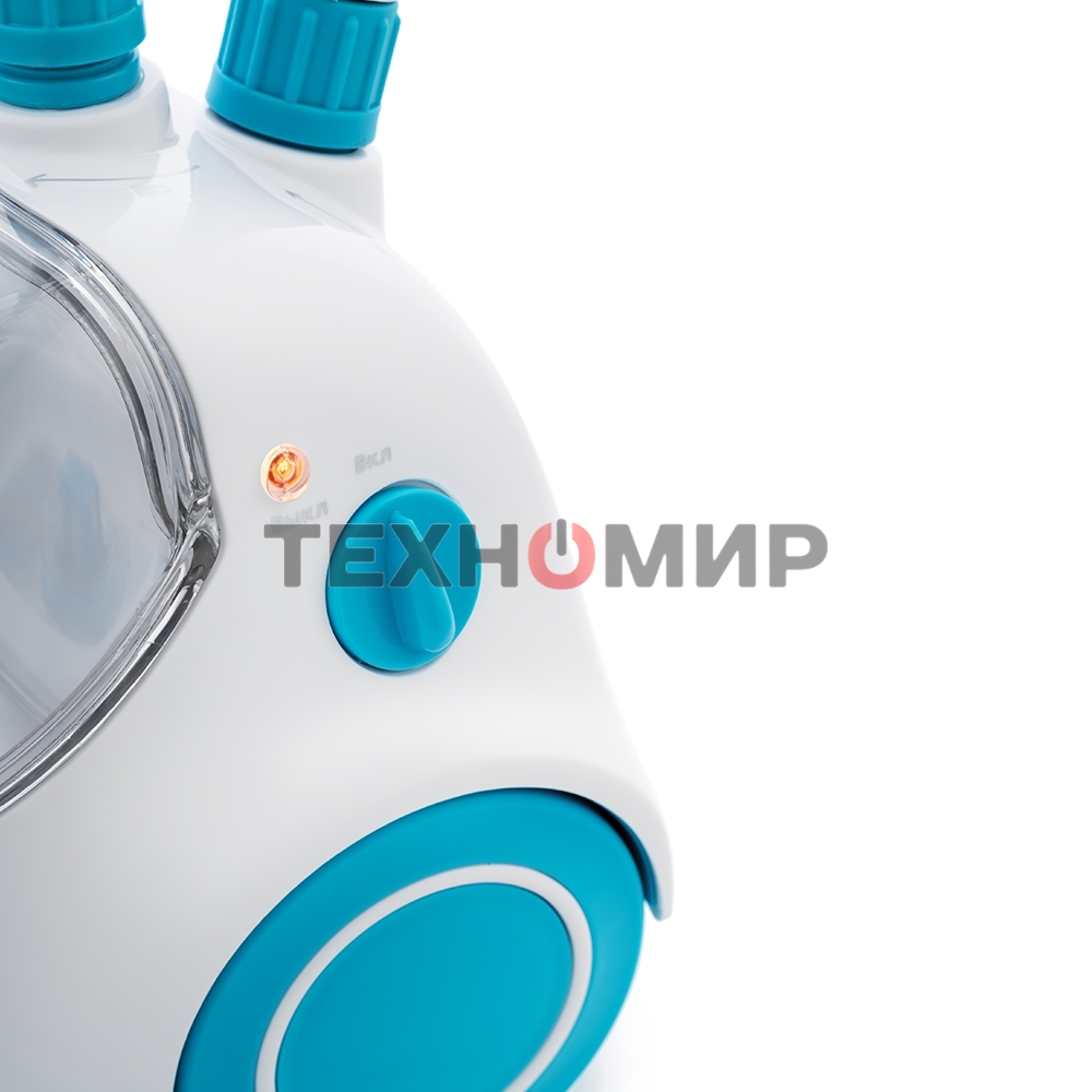 Отпариватель Kitfort КТ-957 белый/бирюзовый, 1500 Вт, 25 г/мин, 1900 мл