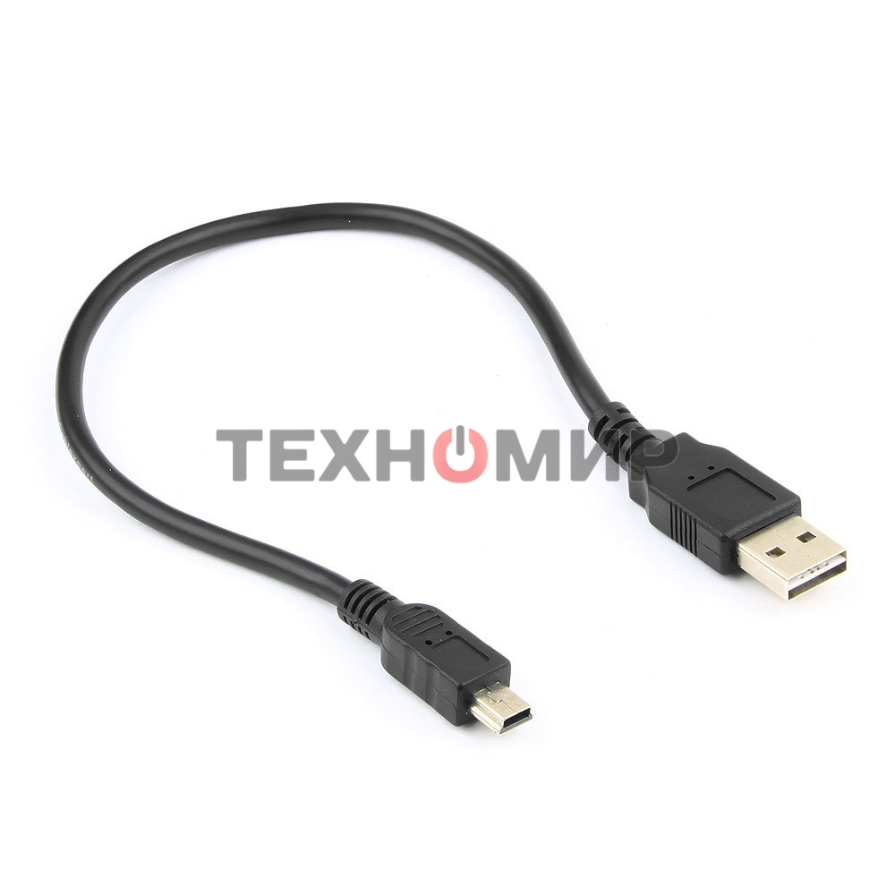 Кабель Gembird/Cablexpert USB 2.0, мультиразъем USB, AM/miniB 5P, 30см, пакет