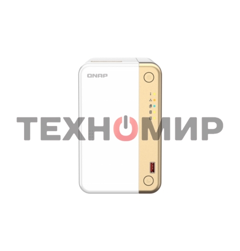 Сетевое хранилище channel QNAP TS-262-4G NAS 2 HDD trays, 2 x M.2 NVMe PCIe Gen 3 x1, 2-core Intel Celeron N4505 2.9 GHz, 4 Gb RAM (4Gb max), 1x2.5 Gigabit Ethernet, Slot PCIe Gen 3 x2, 2 USB 3.2 Gen 2 (10Gbps) Port, 2xUSB USB 2.0 port, 1xHDMI 2.0