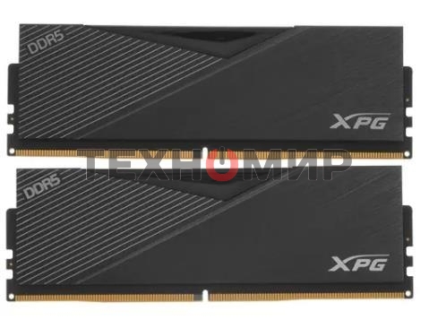 Оперативная память XPG Lancer, DDR5, 32GB (2x16GB), 6400MHz, CL32, DIMM, с радиаторами, черный