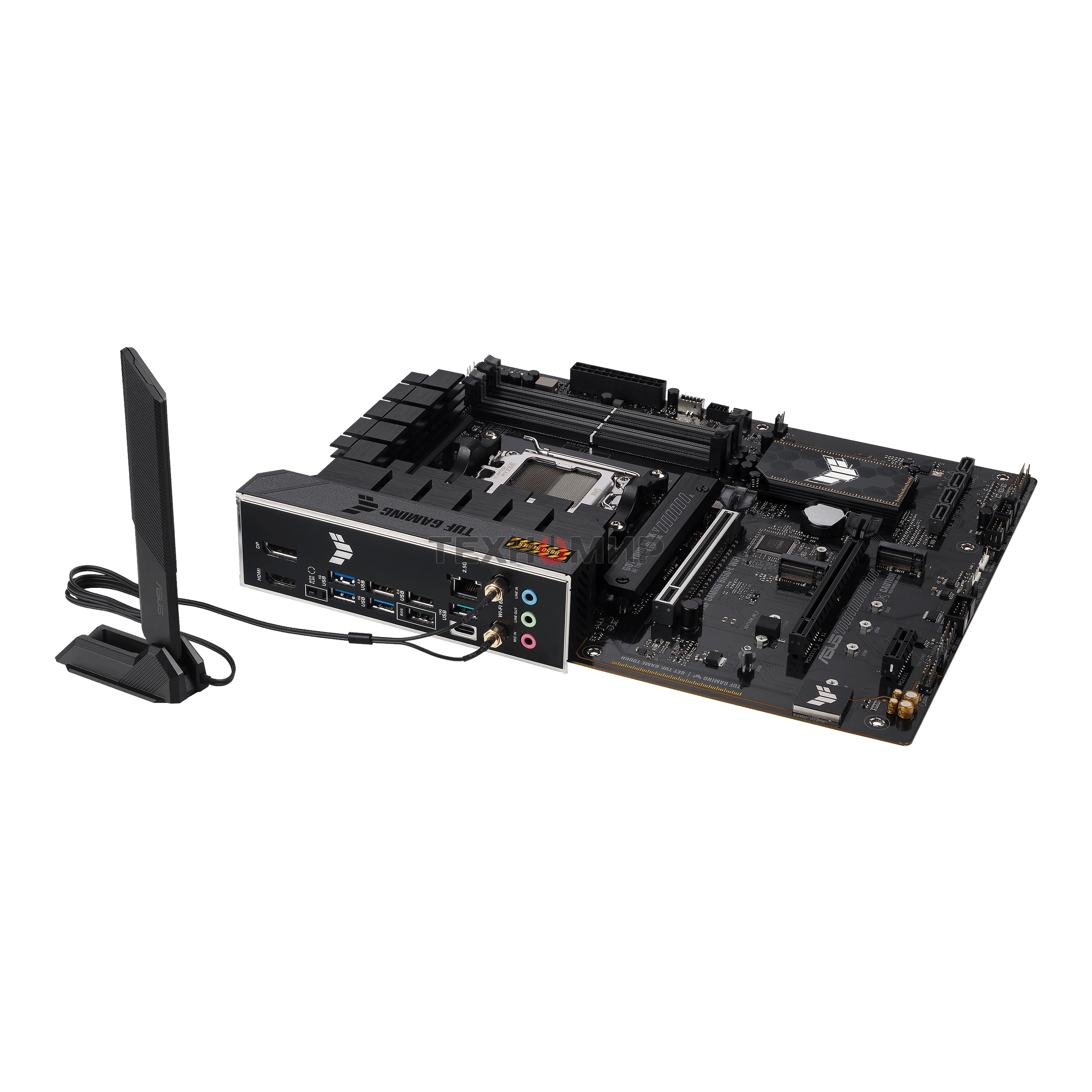 Материнская плата ASUS TUF GAMING B650-E WIFI, AM5, AMD B650, 4xDDR5, 4xSATA, 2xM.2, 1xPCI-E 4.0 x16, 2xPCI-E x1, 2xDP, 1xHDMI, 1x 2.5Gb LAN, 1xUSB-A 3.2 Gen 2, 2xUSB-A 3.2 Gen 1, 4xUSB-A 2.0, 1xUSB-C 3.2 Gen 2, 3x3.5 мм, 7.1, ATX