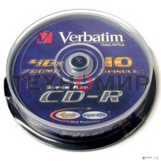 Диск CD-R Verbatim 700Mb 52x Cake Box (10шт) (43437)
