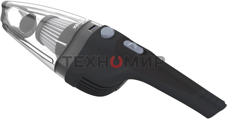 Пылесос ручной Ritmix CVC-003 черный/серый, 70 Вт, уборка сухая, пылесборник контейнер 0.32 л