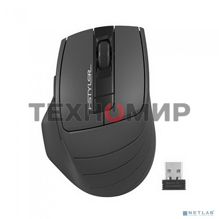 Мышь беспроводная A4Tech Fstyler FG30S серый, 2000 dpi, радиоканал, USB, кнопки - 6