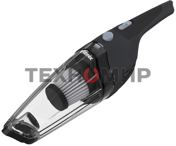 Пылесос ручной Ritmix CVC-003 черный/серый, 70 Вт, уборка сухая, пылесборник контейнер 0.32 л