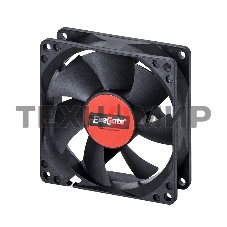 Вентилятор для корпуса ExeGate ExtraPower EP08025S3P черный, 80 мм, 2500 об/мин, 25.5 дБ, 3 pin