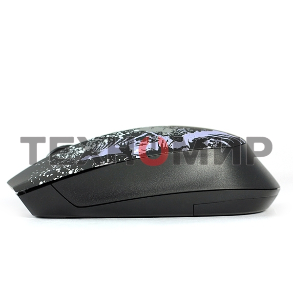 Мышь беспроводная Crown CMM-930W черный, 1600 dpi, радиоканал, USB, кнопки - 4