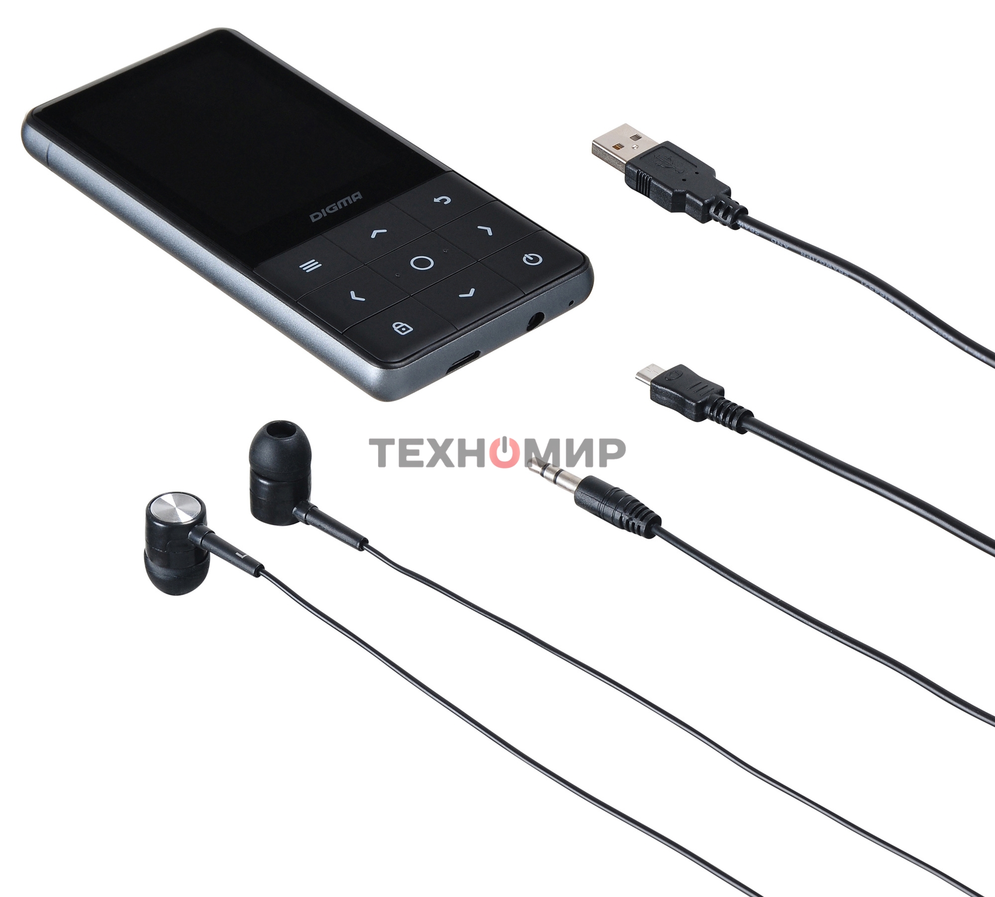 Плеер Hi-Fi Flash Digma Y4 BT 16Gb черный/2.4