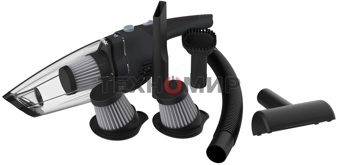 Пылесос ручной Ritmix CVC-003 черный/серый, 70 Вт, уборка сухая, пылесборник контейнер 0.32 л