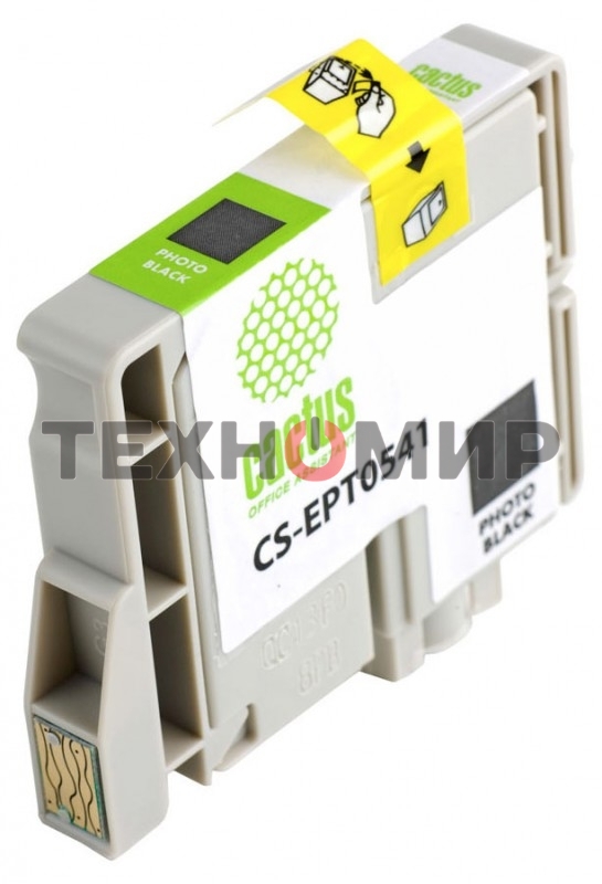 Картридж струйный Cactus CS-EPT0541 черный (16,2 мл) для Epson Stylus Photo R800/R1800