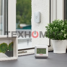 Термометр электронный Rexant S3341BF с часами и беспроводным выносным датчиком