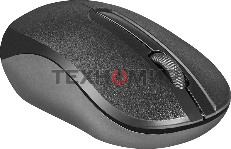 Мышь беспроводная Defender Datum MM-285 черный, 1600 dpi, радиоканал, USB, кнопки - 3