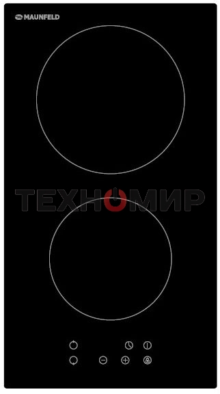 Варочная панель Maunfeld EVCE.292-BK ДОМИНО, ЧЕРНОЕ стекло