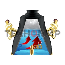 Самовар Centek CT-0092 B (черн+рисунок+золото), 4.0л, 2300 Вт, поддерж.t + LED индикатор