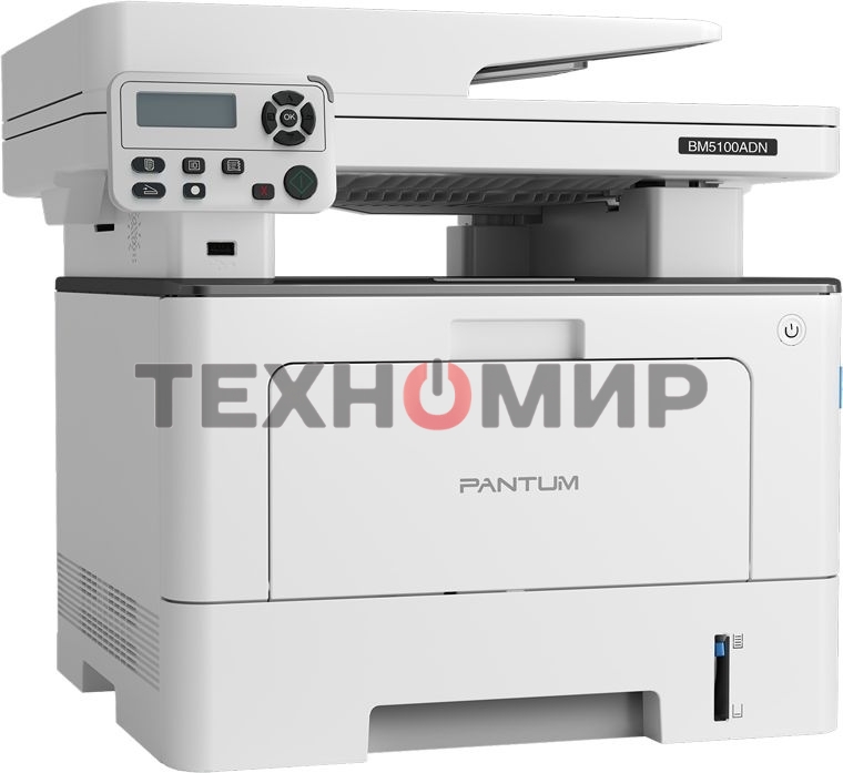 МФУ лазерное Pantum BM5100ADN, A4, ч/б, печ. до 40 стр/мин., скан. до 24 стр/мин., 1200 x 1200 dpi, USB, RJ-45, {проектная модель}