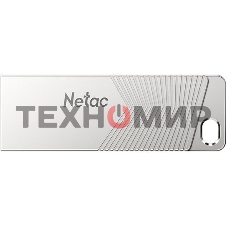 Флешка USB Netac UM1 (NT03UM1N-032G-32PN), 32Gb, USB 3.2, R/W 150/45, серебристый