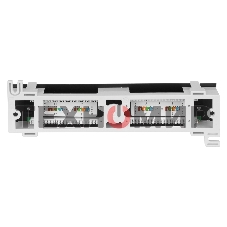 Патч-панель EXEGATE EX256754RUS UTP настенная 12 port кат.5e, ExeGate, разъем KRONE&110 (dual IDC)