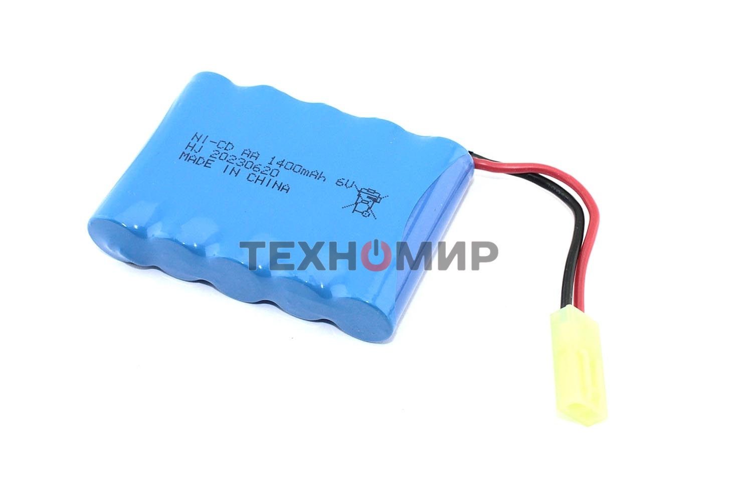 Аккумулятор Ni-Cd 6V 1400 mAh AA Flatpck разъем Tamiya