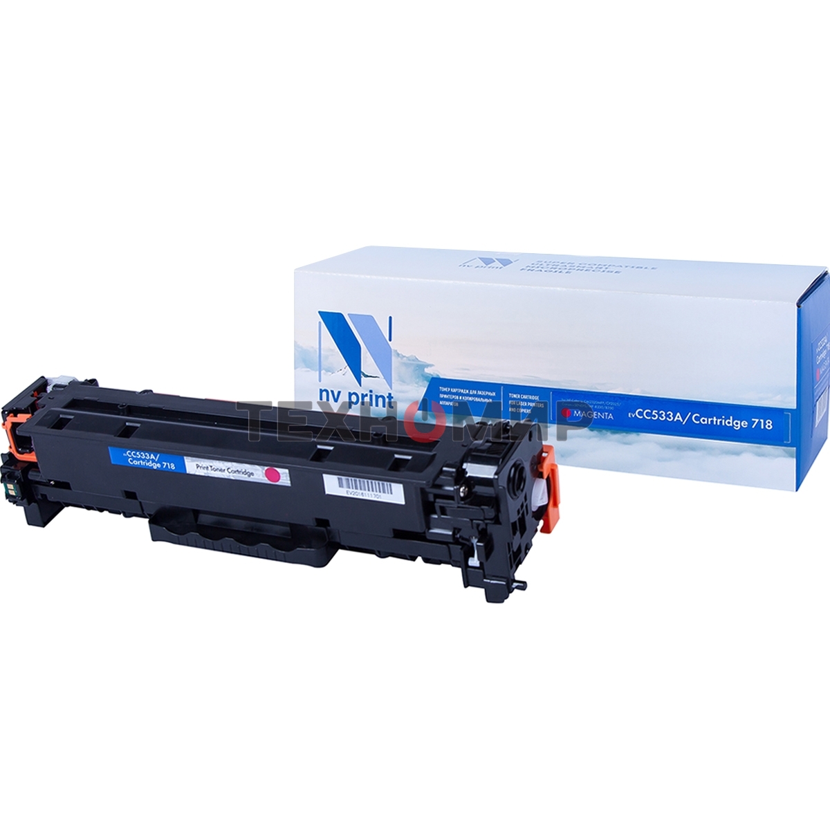 Картридж лазерный NVPrint совместимый HP CC533A/Canon 718 Magenta для для LJ Color CP2025/(2800k)