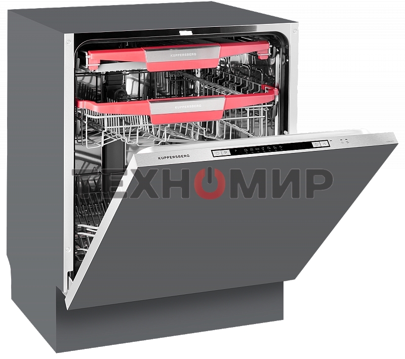 Встраиваемая посудомоечная машина Kuppersberg GSM 6073, серебристый, 59.8 см, 12 компл., 49 дБ, класс A++