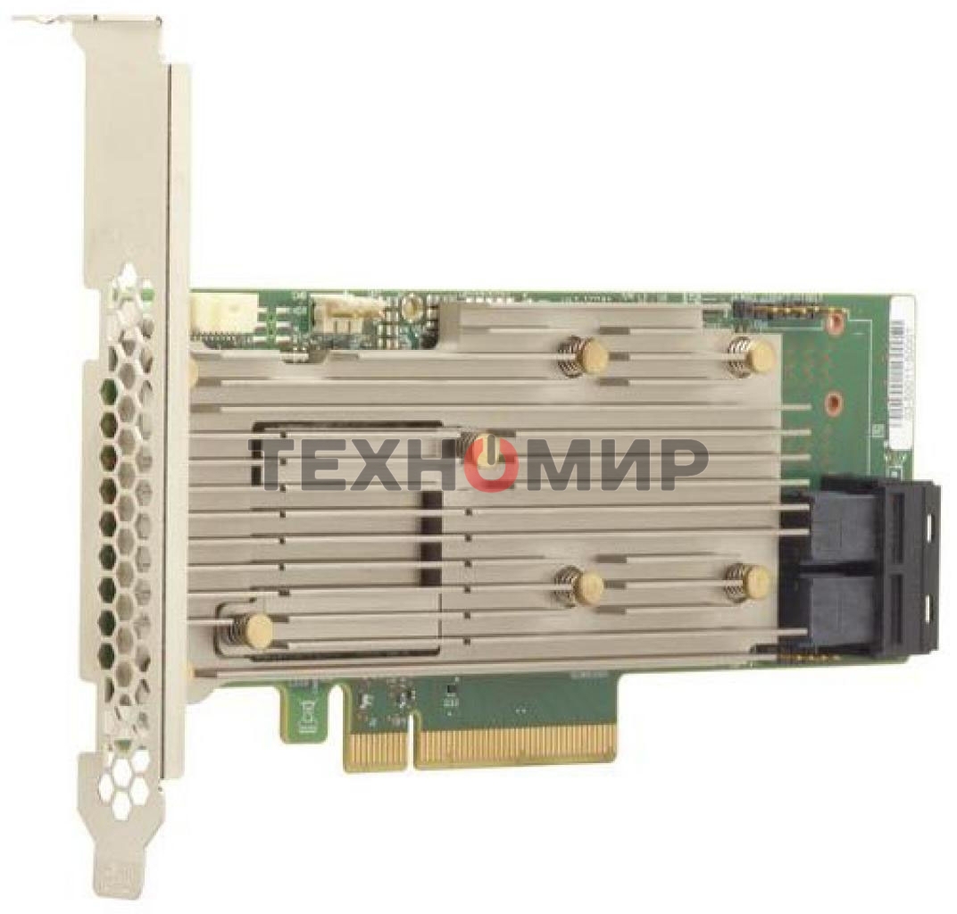 Контроллер MegaRAID 9460-8I SGL (05-50011-02), PCIe 3.1 x8 LP, SAS/SATA/NVMe, RAID 0,1,5,6,10,50,60, 8port(2 * int SFF8643), 2Gb Cache, 3508ROC