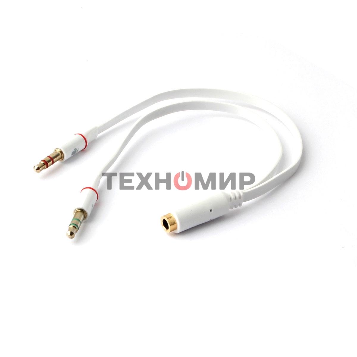 Кабель аудио Cablexpert CCAB-02-35F2M-0.2MB. 3.5 Jack 4pin(F)/2х 3.5 Jack(M) наушники и микрофон, черный, 0.2м, блистер