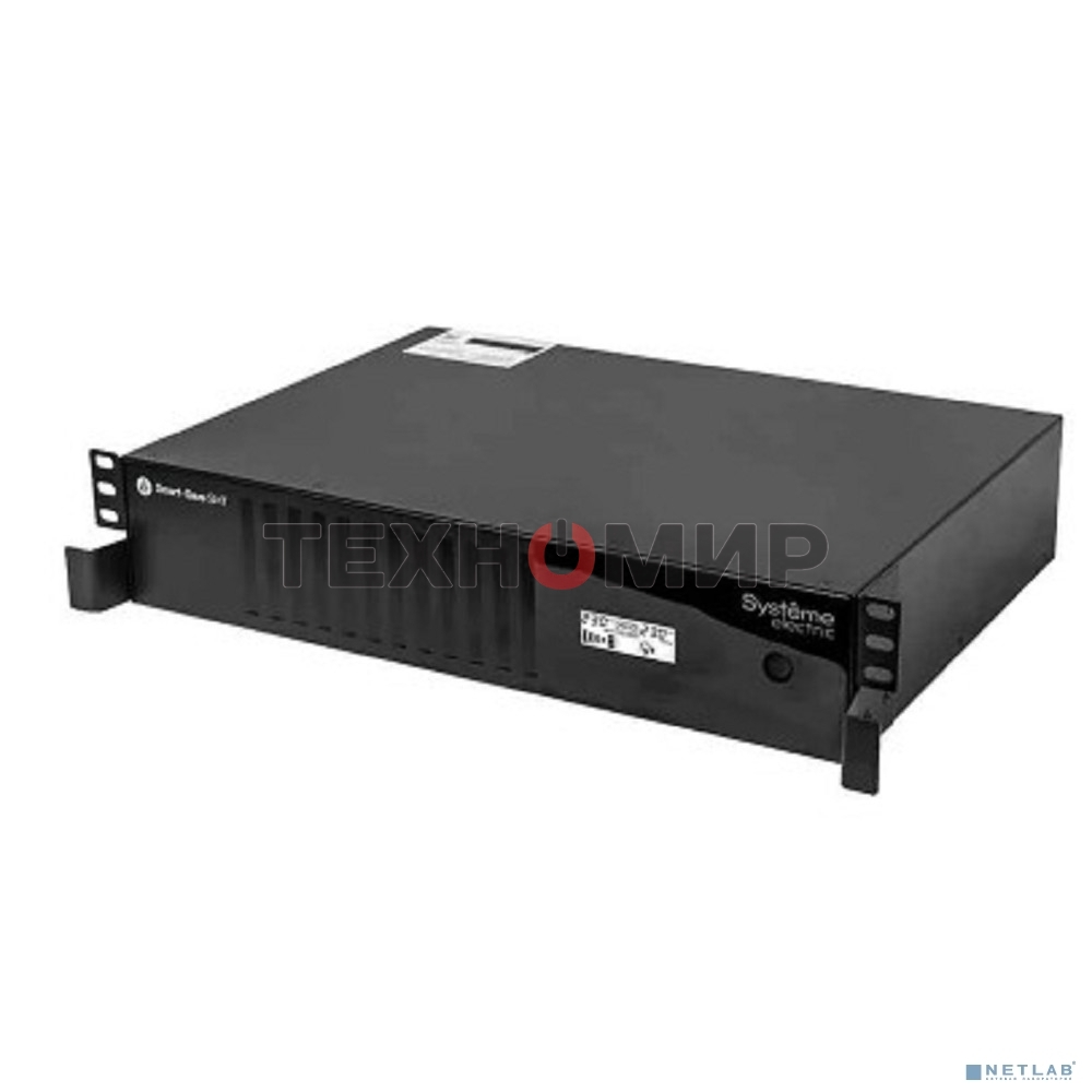 Источник бесперебойного питания Smart-Save SMT Systeme Electric 1000 ВА, монтаж в стойку 2U, 230 В, 6 розеток IEC C13, SmartSlot, AVR, LCD, USB HID