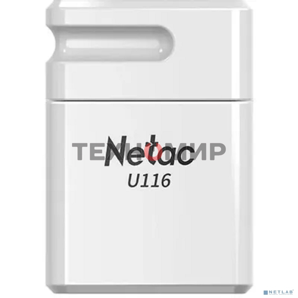Флешка USB Netac U116 (NT03U116N-008G-20WH), 8Gb, USB 2.0, R/W 70/30, белый