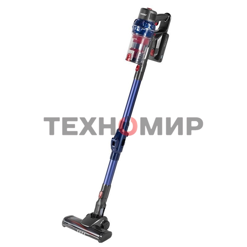 Пылесос вертикальный Zelmer STICK ZSVC925F KAR синий/серый, питание от аккумулятора, 380 Вт, уборка сухая, пылесборник 0.8 л, работа от АКБ max 35 мин.