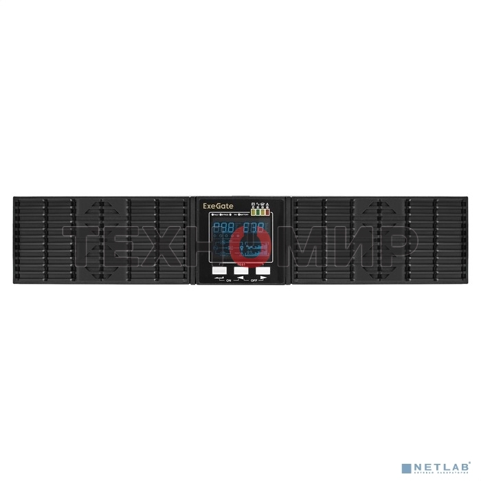 Источник бесперебойного питания On-line ExeGate PowerExpert ULS-2000.LCD.AVR.1SH.2C13.USB.RS232.SNMP.2U 2000VA/2000W, On-Line, PF=1, LCD, 1*Schuko+2*C13, RS232, USB, SNMP-slot, Rackmount 2U/Tower, металлический корпус, черный