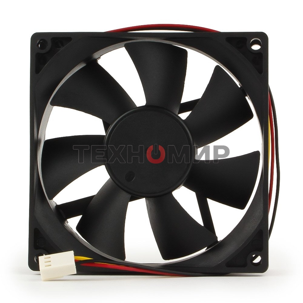 Вентилятор для корпуса Gembird черный, 90 мм, 2500 об/мин, 26 дБ, 3 pin