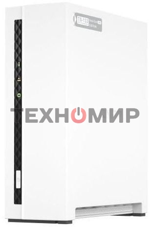 Сетевое хранилище SMB QNAP TS-133 NAS 1 HDD tray. ARM 4-core Cortex-A55 1.8GHz, ram 2 Gb (max), 1x1GbE, 1xUSB 2.0 port,1xUSB 3.2 Gen 1