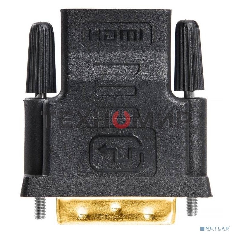 Адаптер Buro HDMI-19M(F)/DVI-D(M) с позол. конт.