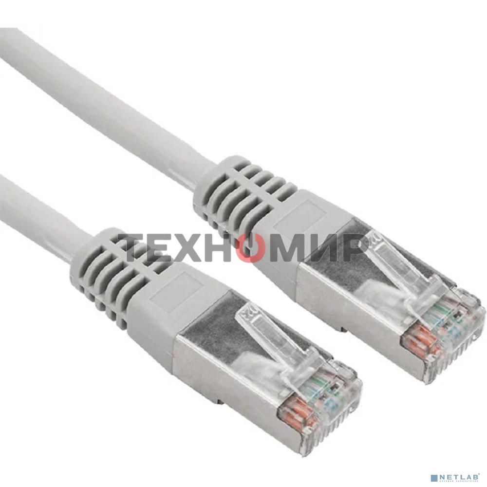 Пaтч-корд Rexant F/UTP, cat. 5e, RJ45-RJ45, экранированный, 24AWG, LSZH, серый, 1,5м