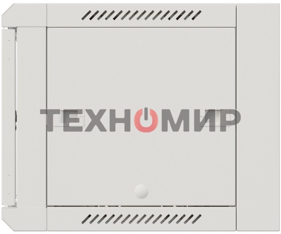 Шкаф коммутационный NTSS Премиум (NTSS-W12U6060GS-2) настенный 12U 600x600 мм пер. дв. стекл 60 кг серый IP20 сталь