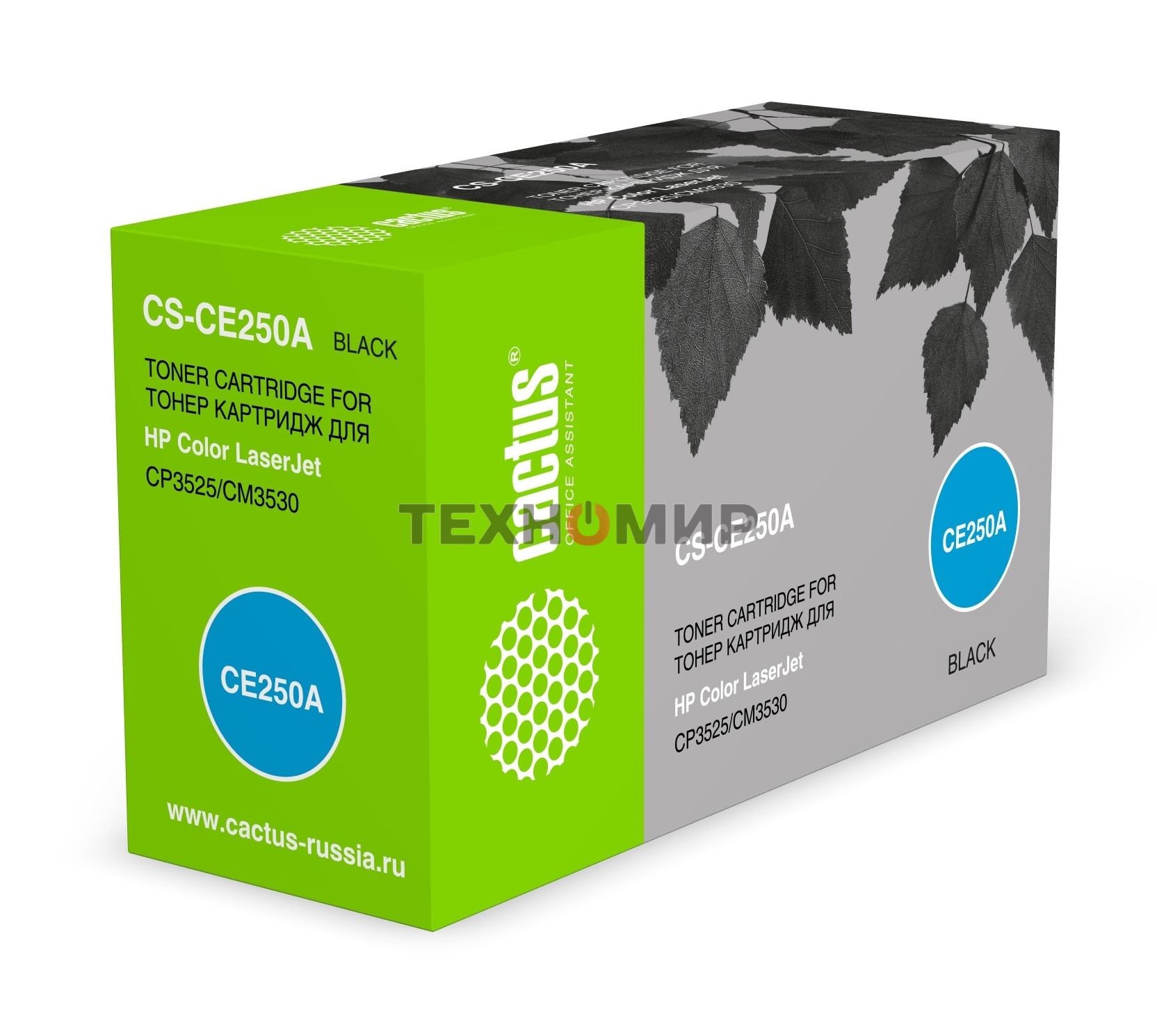 Картридж лазерный Cactus CS-CE250A черный (5000 стр.) для HP Сolor LaserJet CP3525/CM3530