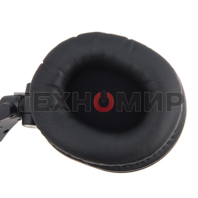 Гарнитура проводная AUDIO-TECHNICA ATH-M50X Black мониторные,закрытые,диаметр 45мм,част 15-28000Гц,макс. входн мощность 1600мВт,импеданс 38Ом,чувствительность 99дБ,два кабеля в комплекте: витой и прямой, черный