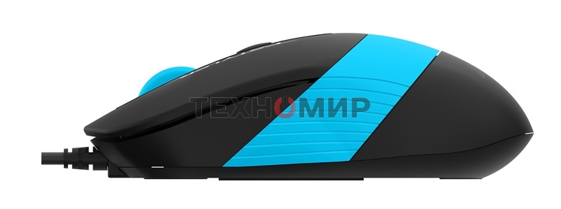 Мышь проводная A4Tech Fstyler FM10 черный/синий, 1600 dpi, USB, кнопки - 4